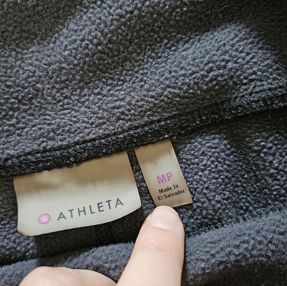 Athleta warm winter running leggings, grey black, size M but fits like S - Picture 5 of 6